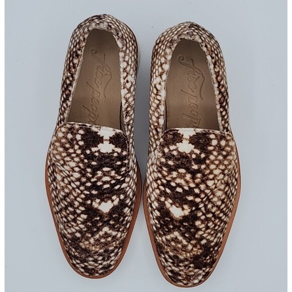 Free people snakeskin Velvet loafers Slip on shoes EU 36 US size 6 - Picture 4 of 9